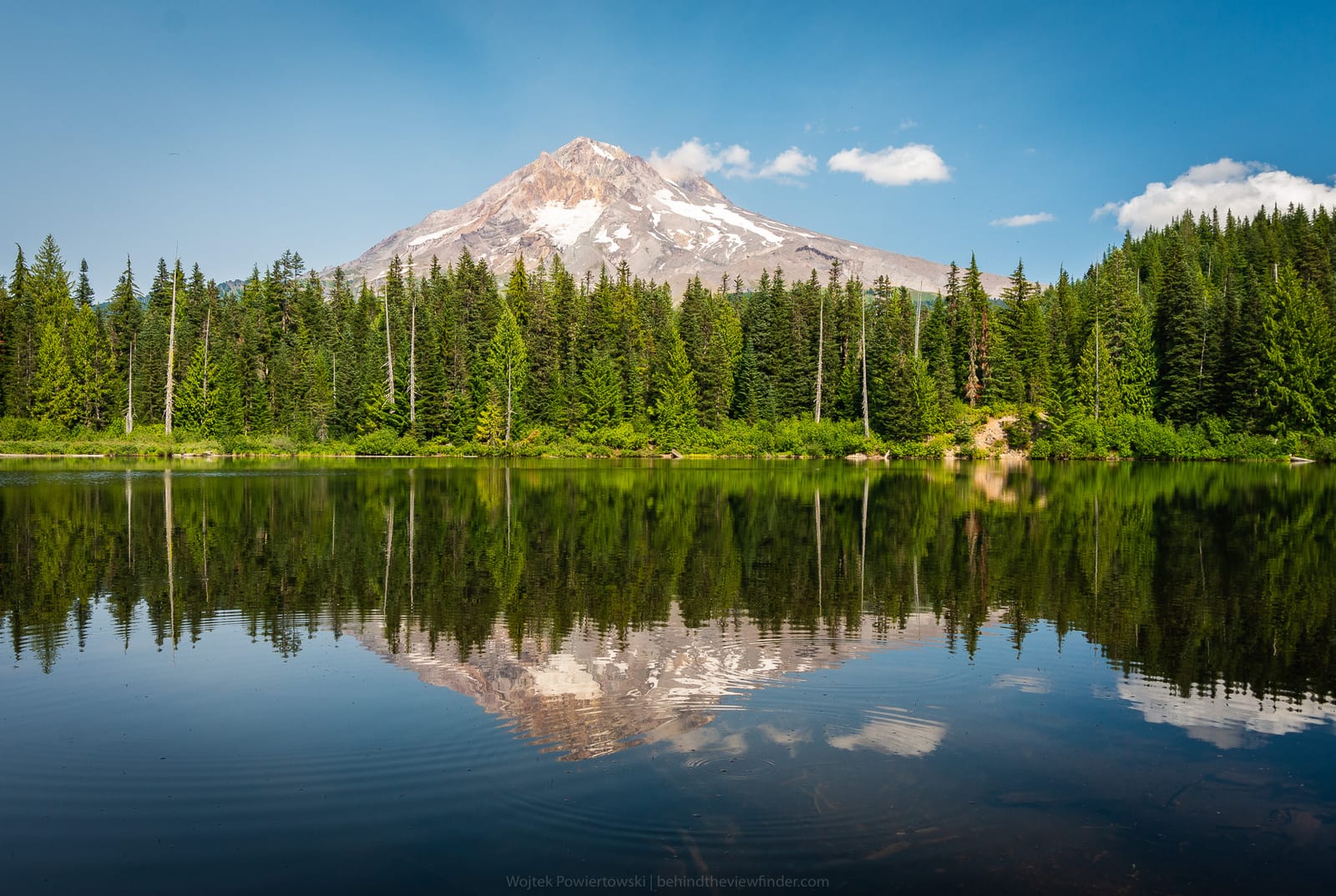 Mount Hood over Burnt Lake
